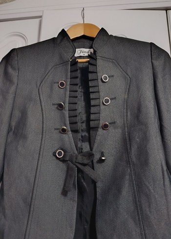 gri Kadın Blazer Ceket - Görsel 3