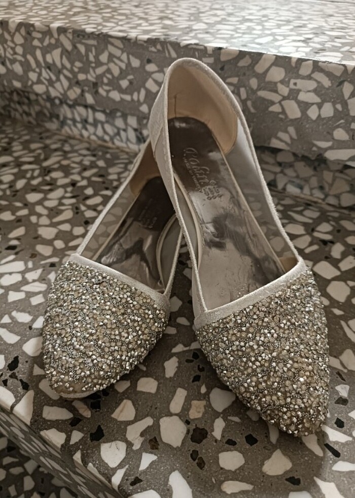 Taşlı krem babet  - Görsel 2