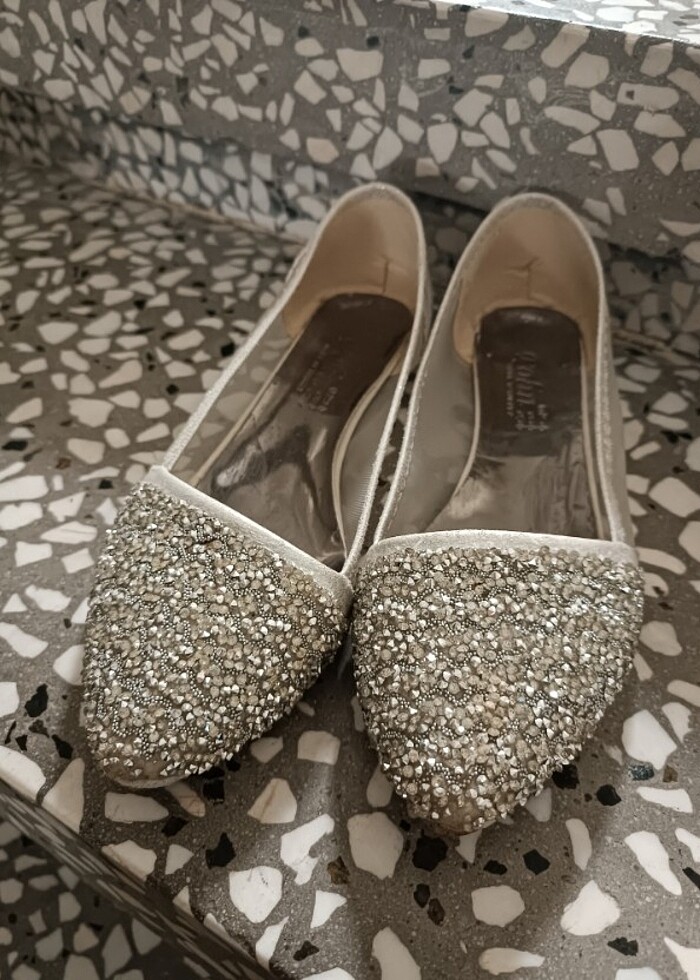 Taşlı krem babet  - Görsel 3