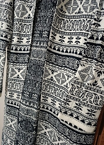 Triko desenli ceket - Görsel 2