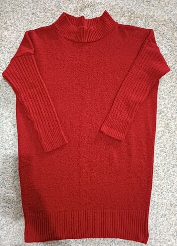 Kırmızı triko kazak - Görsel 2