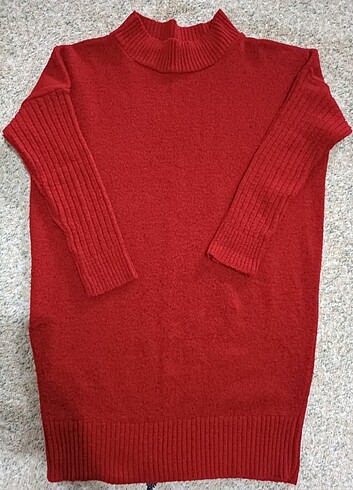Kırmızı triko kazak - Görsel 3