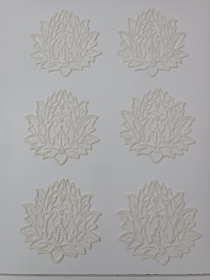 kahve yani sunum pecetesi gupur dantel ekru renk - Görsel 2