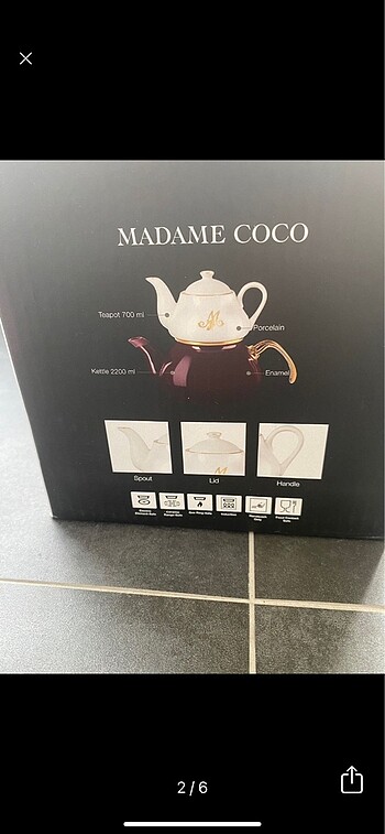  Beden Madame coco çaydanlık porselen