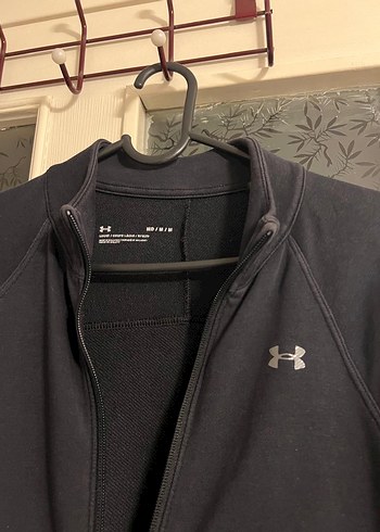 Siyah Erkek Fermuarlı Yüksek Yakalı Sweatshirt