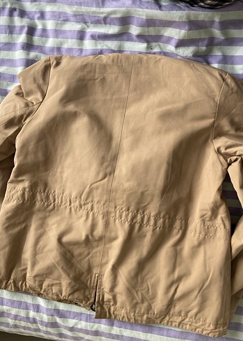 Bej Düğmeli Midi Kadın Ceket - Görsel 6