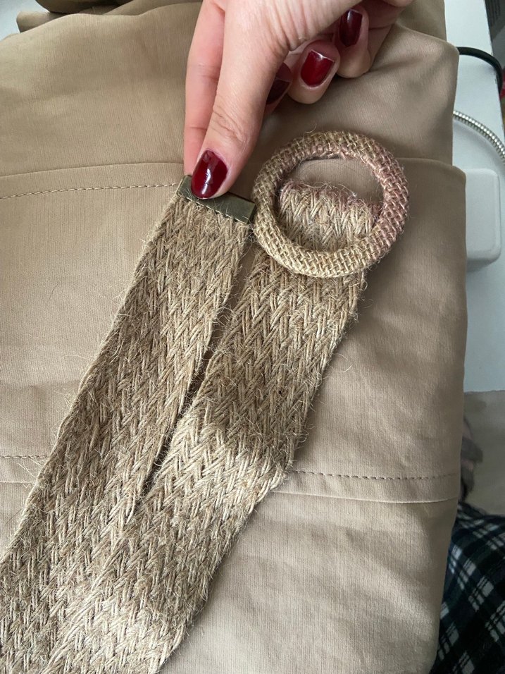 Bej Örgü Kadın Kemer Elastik Bohem - Görsel 2