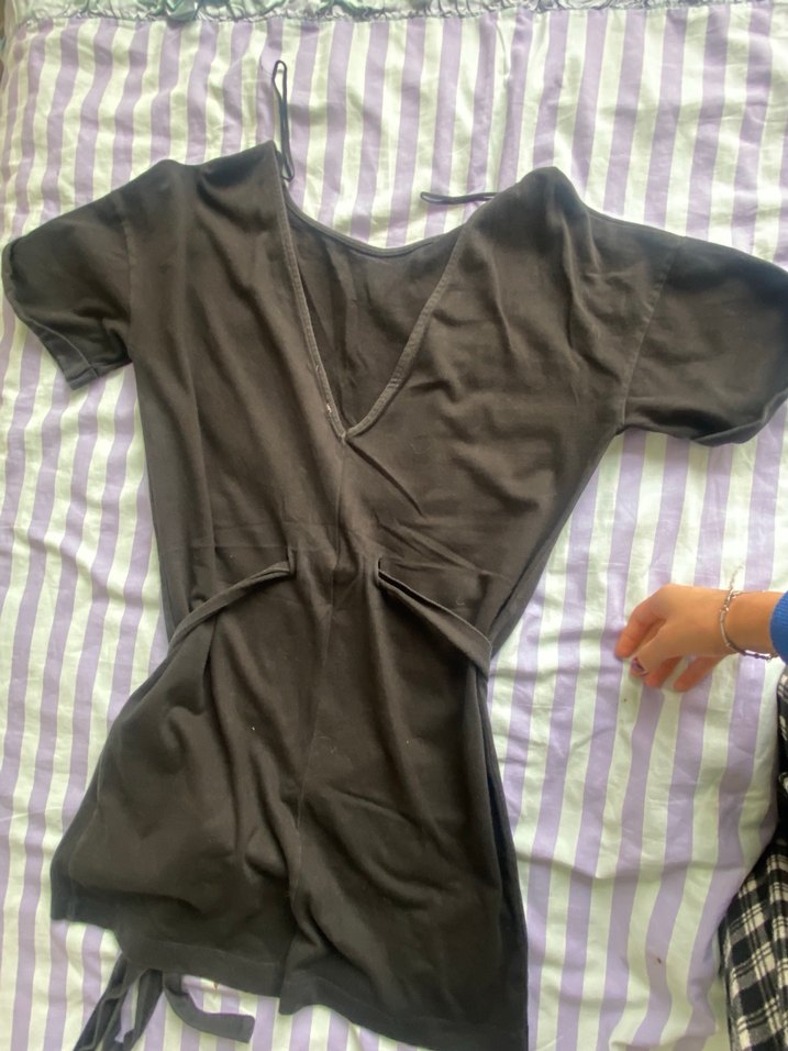 Kuşaklı mini elbise - Görsel 3