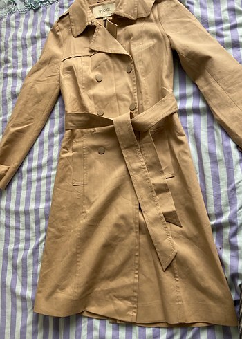 Bej Midi Kadın Trençkot İpekyol - Görsel 4