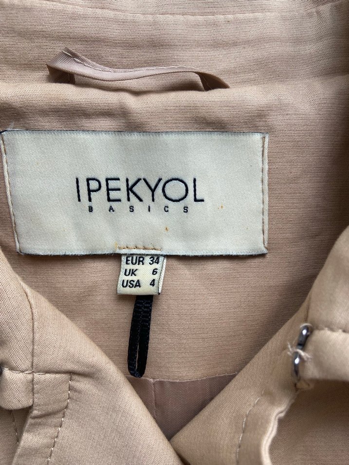 Bej Midi Kadın Trençkot İpekyol - Görsel 2