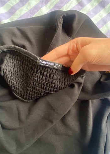 Siyah Uzun Askılı Kadın Tulum - Görsel 3