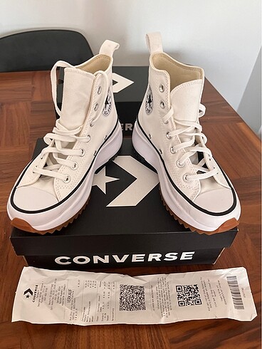 Converse Run Star Hike Unisex Beyaz Platform Sneaker