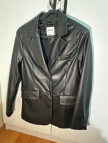 Bershka oversize deri blazer