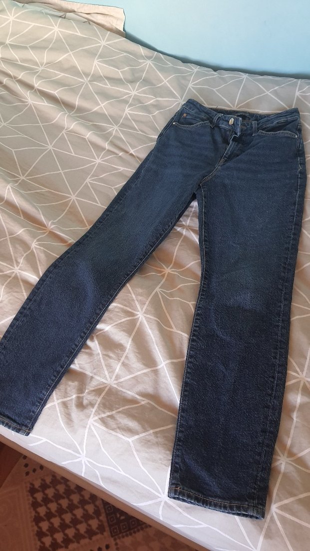 Kadın Lacivert Normal Boy Denim Jean - Görsel 2