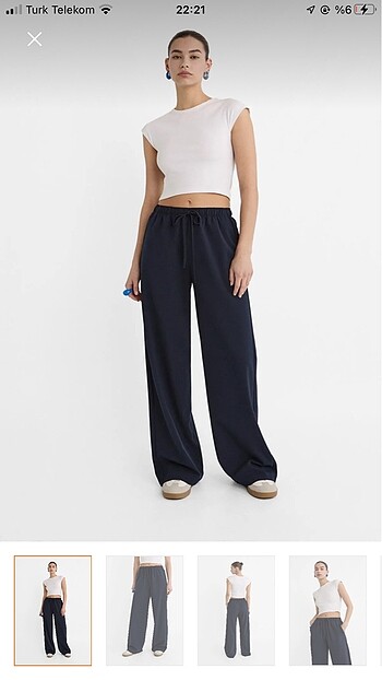 stradivarius şık dökümlü pantolon