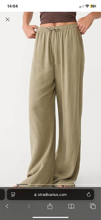 Stradivarius Stradivarius keten karışımlı pantolon