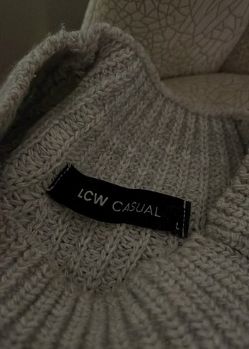 LC Waikiki Gri Örgü Kadın Kazak