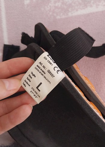 Turuncu Deri Motosiklet Dizlikler Velcro Bantlı - Görsel 2