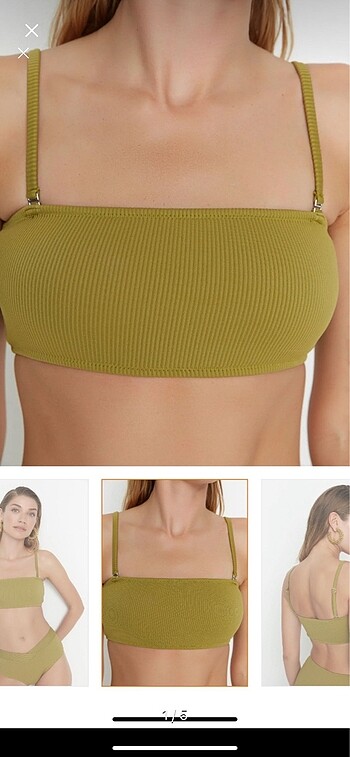 Crop bikini üstü