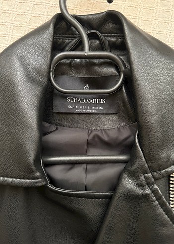 Siyah Deri Biker Ceket - Görsel 2