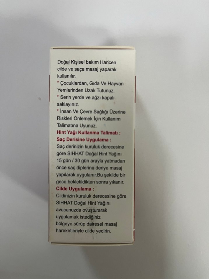 Sıhhat Doğal Hint Yağı 50ml - Görsel 3