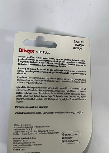 Blistex Med Plus Onarıcı Dudak Kremi - Görsel 2