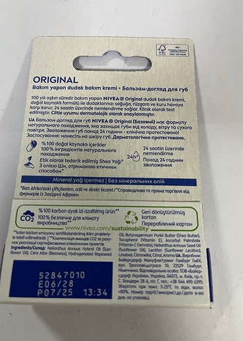 Nivea 24 Saat Nemlendirici Dudak Balmı - Görsel 2