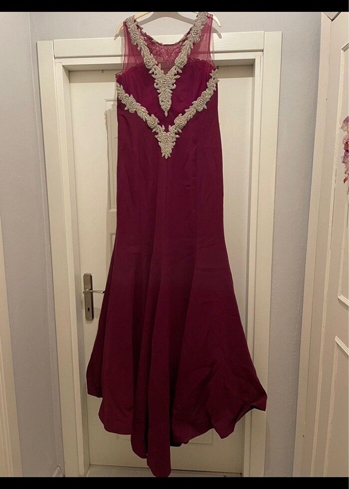 Uzun özel tasarım abiye - Görsel 2