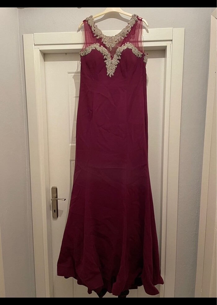 Uzun özel tasarım abiye - Görsel 3