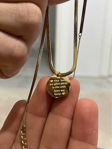 Plaka Çelik Kolye - Görsel 2