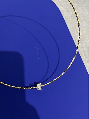 Pırıltılı Choker Çelik Kolye - Görsel 2