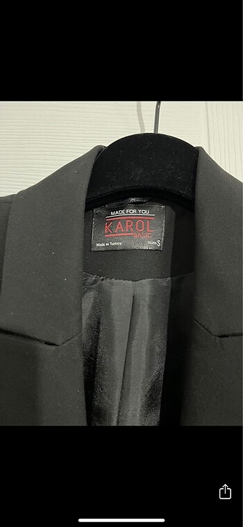 Siyah Blazer Ceket - Görsel 3