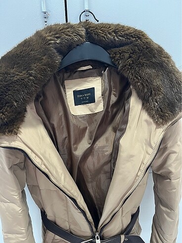 Kapüşonlu Camel Zara Mont - Görsel 2