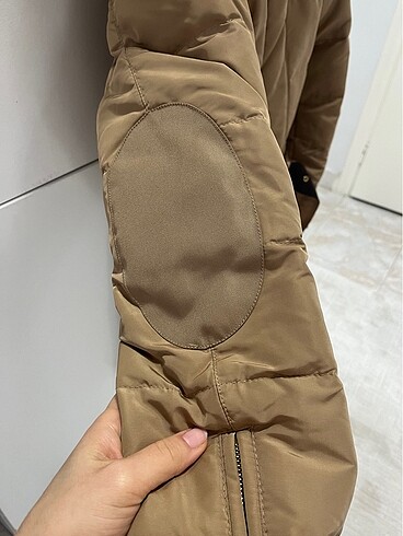 Kapüşonlu Camel Zara Mont - Görsel 7