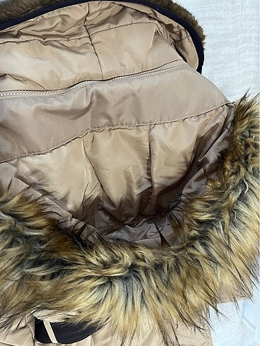 Kapüşonlu Camel Zara Mont - Görsel 4