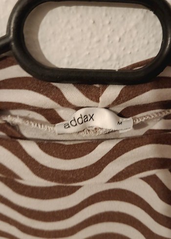 Addax Bohem Zebra Desenli Uzun Kollu Bluz