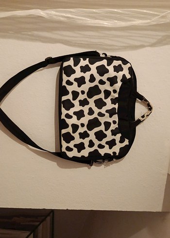 Diğer Kahverengi Zebra Desenli Kadın Laptop Çantası