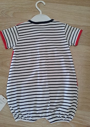 Diğer Kısa Kollu Renkli Pamuklu Erkek Bebek Tulum