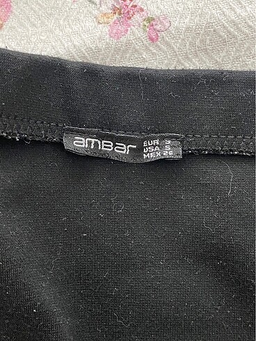 xs Beden Ambar yırtmaçlı etek