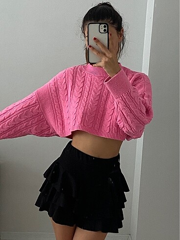 Defacto pembe crop kazak