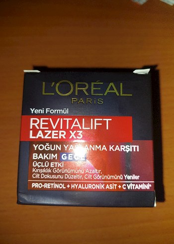 L'Oréal Paris Revitalift Lazer X3 Yoğun Yaşlanma Karşıtı Krem