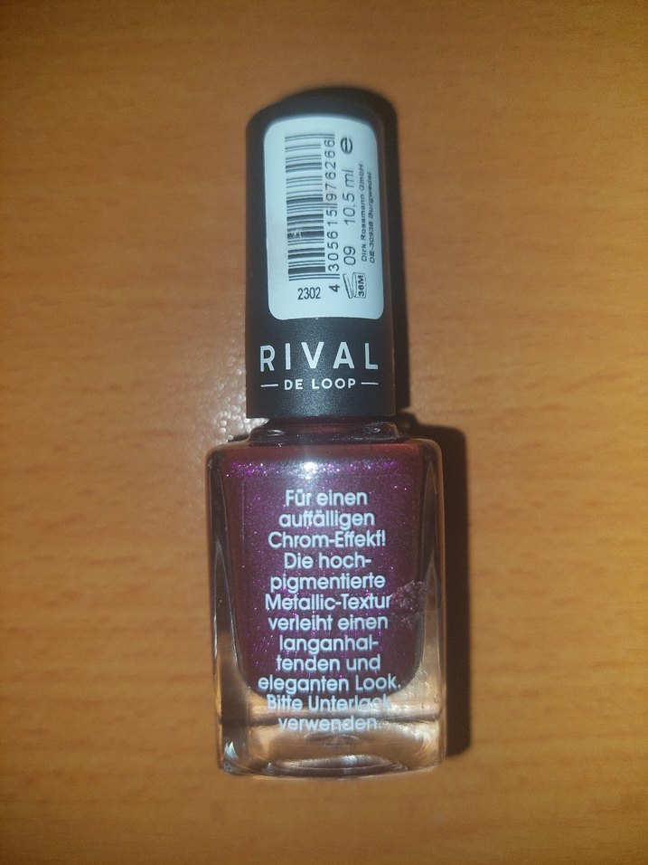 Parlak  simli koyu Mor Oje - Görsel 2