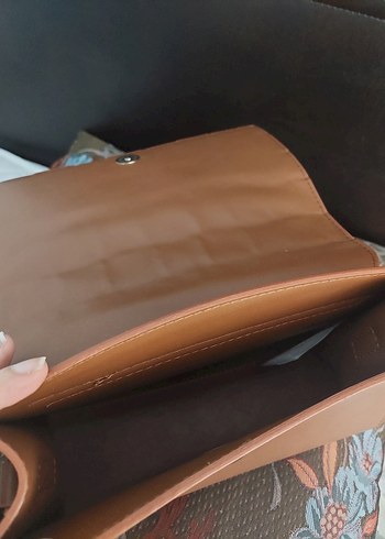 Kahverengi Deri Bohem Kadın Çapraz Çanta - Görsel 3