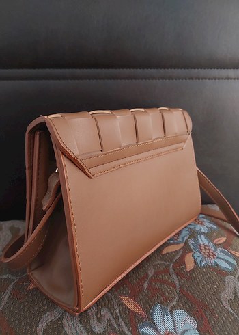 Kahverengi Deri Bohem Kadın Çapraz Çanta - Görsel 2