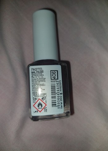 Pastel parıltılı simli kahverengi oje 406 - Görsel 3