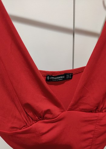 Stradivarius Kırmızı bodysuit