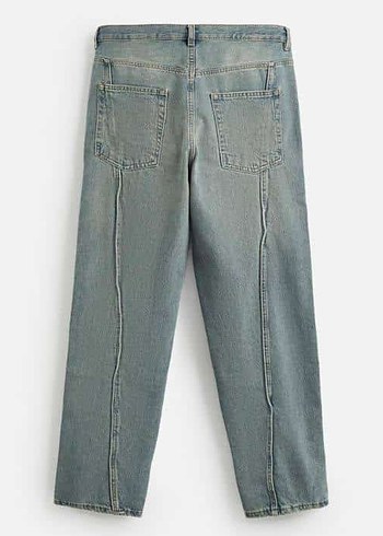 Zara Acik Mavi Rahat Kesim Denim Jean