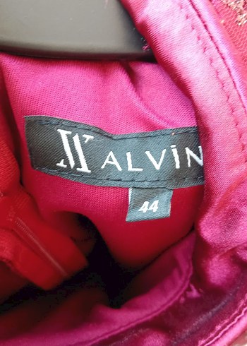 Bordo Uzun Kollu Nakışlı Kadın Elbise - Görsel 3