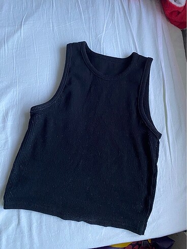 Zara Düz siyah crop
