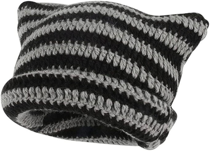  Beden Kedi Kulaklı Bere / Şapka , Cat Beanie